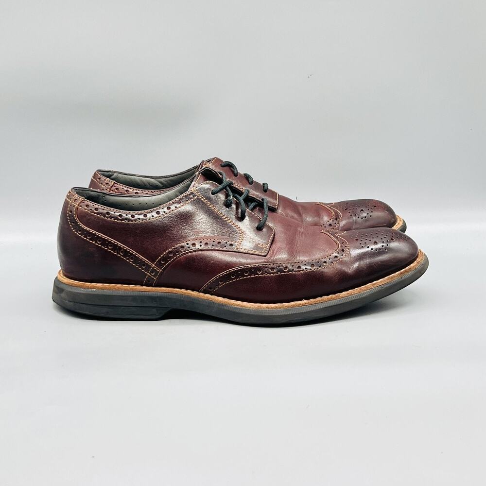 Sperry Shoes Mens 11 Brown Leather Top Sider Gold Cup Wingtip Oxford Brogue